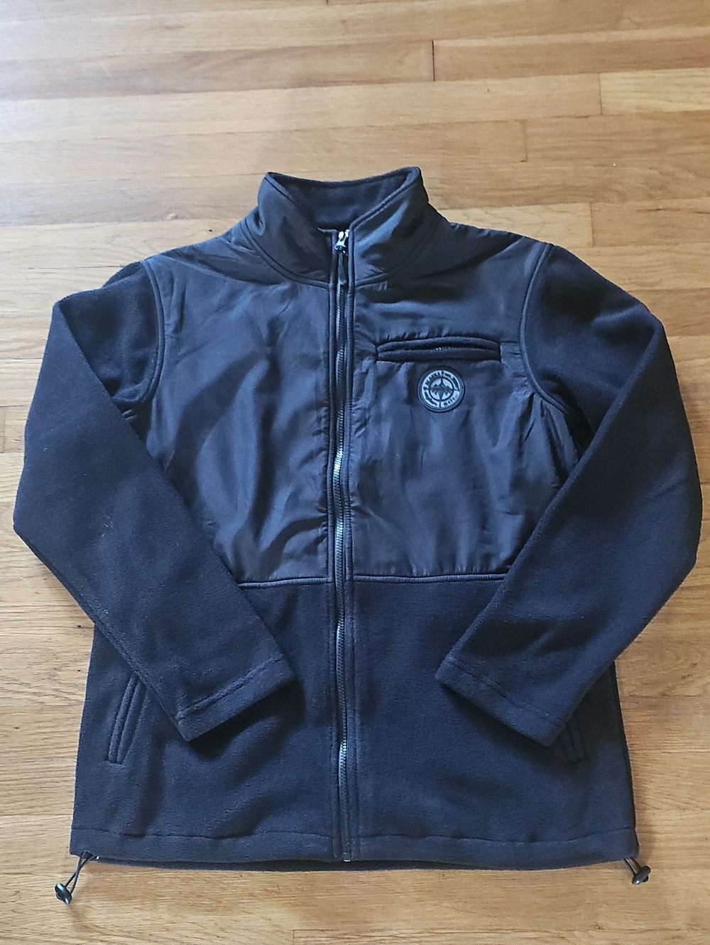 Alaska Adventure Black Polar Fleece Full Zip Jacket Men's Size Medium NWT